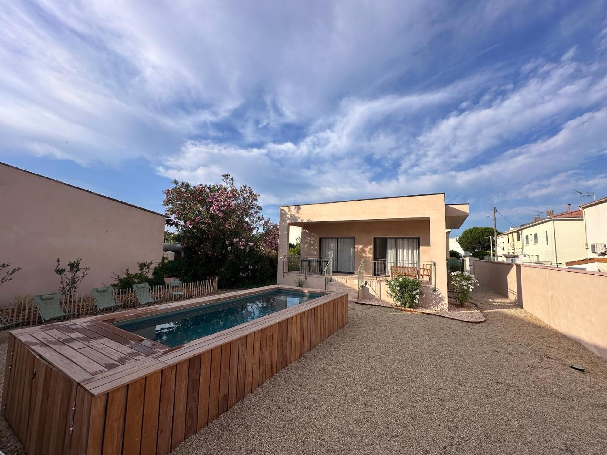 Villa Familiale Avec Piscine Hyper Centre Valras-Plage Exteriör bild