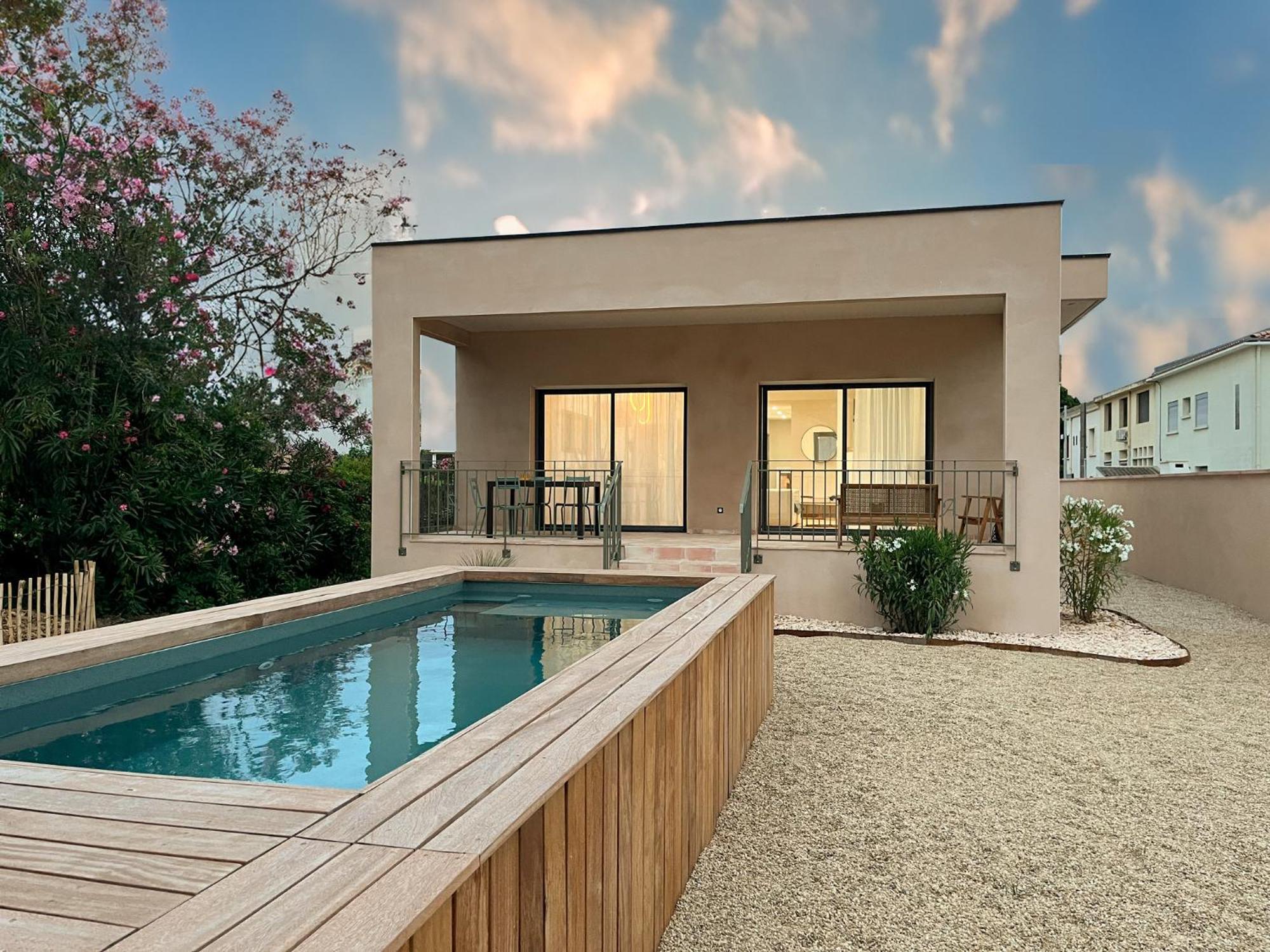 Villa Familiale Avec Piscine Hyper Centre Valras-Plage Exteriör bild